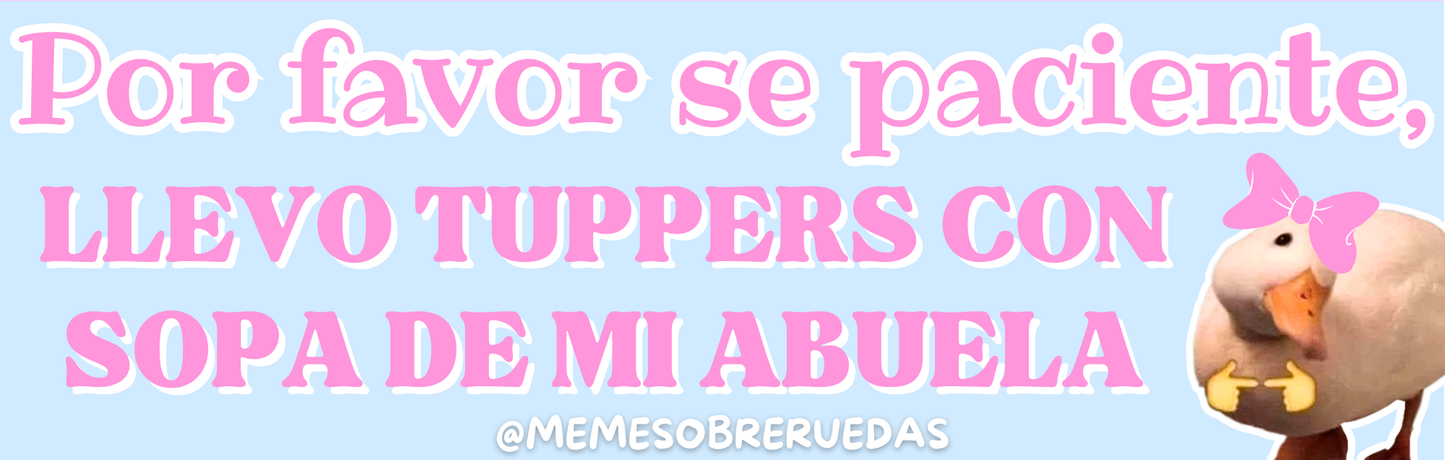 Llevo tuppers🥣